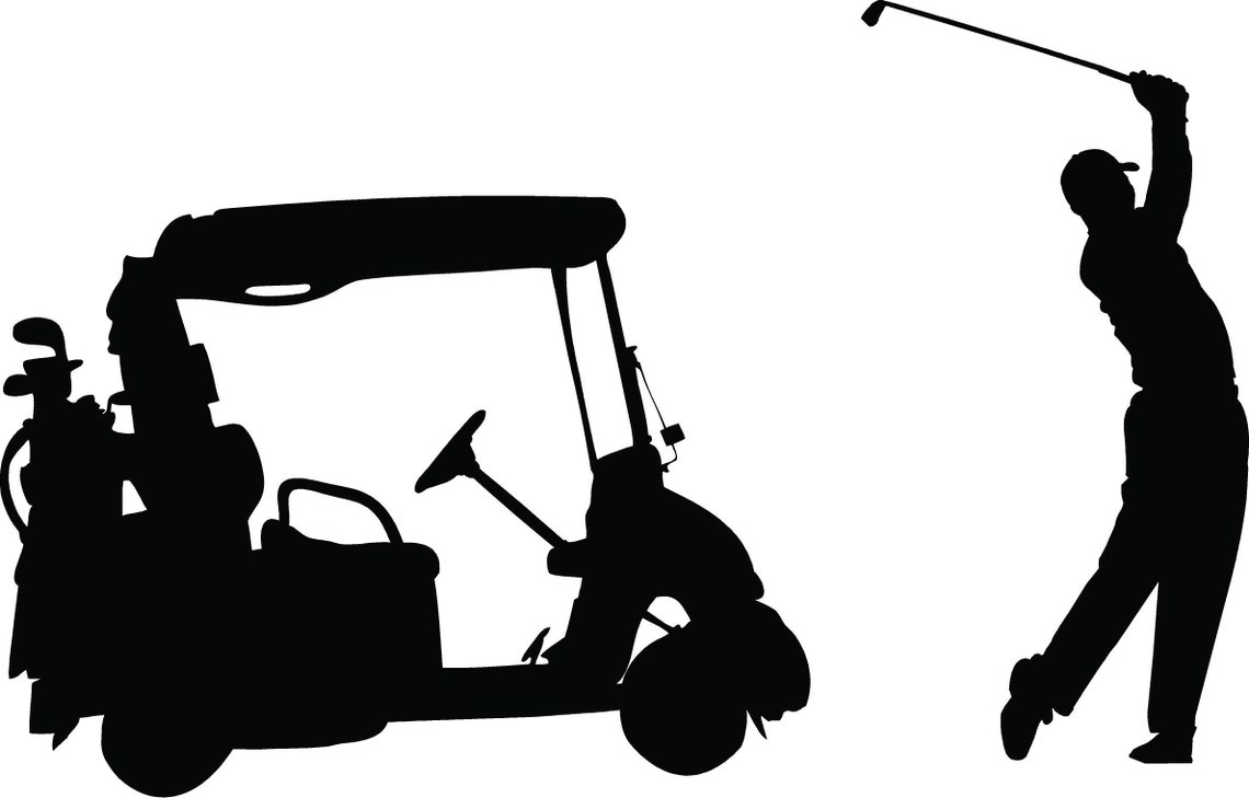 Golf Gifts for Men Golf Decor Golf Decal Golf Cart Golfer Etsy