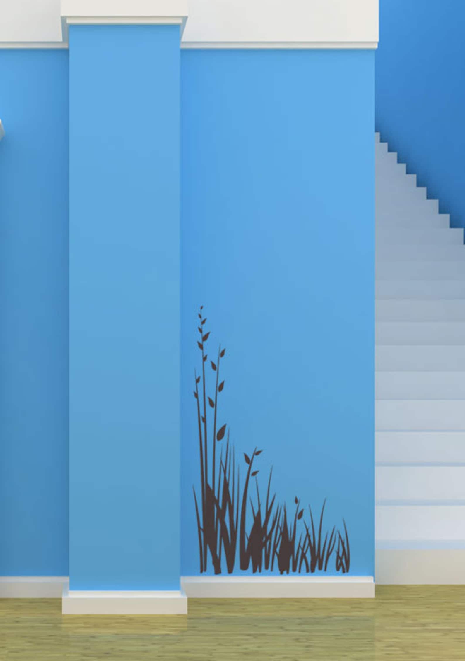 Tall Grass Wall Decal Blade Leaf Decor Leaves Grasses Etsy