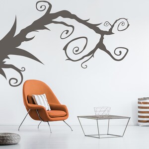 Whimsigoth wall decor with twisting branches and graceful curls that bring a moody elegance and creative energy to modern, eclectic interiors.