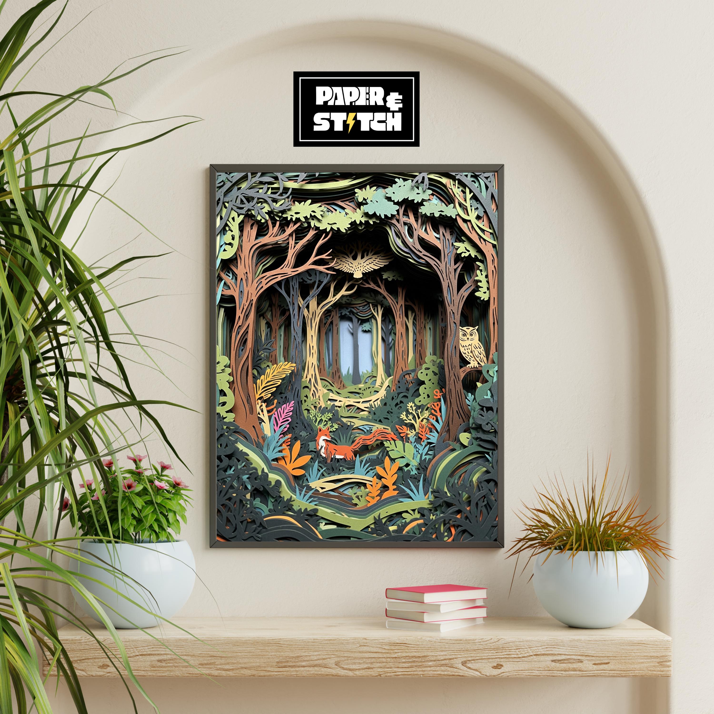 Enchanted Forest Wall Art, Magical Owl Poster (PDF And ZIP)