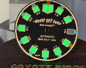Coyote Ridge Movie Inspired Boat Dial Lumed, Tactical Watch Dial
