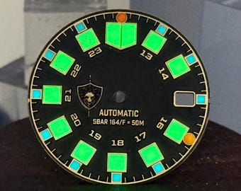 Coyote Ridge Pathfinder Brass Watch Dial – 29mm Lumed Tactical Field Instrument