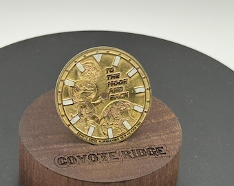 Handmade Gold-Tone Watch Dial – “To the Moon and Back” | Artisan Dial