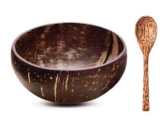 Juego de cuenco y cuchara de coco, utensilios de cocina vietnamitas ecológicos
