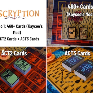 Juego de cartas de encriptación • Juego de cartas modificado de Kaycee • Más de 460 cartas • Con tapete de juego y mapa • Juegos de cartas coleccionables • Carta de armiño • Críptido (¡Actualizado!)