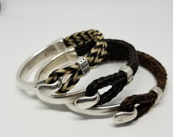 Horse Hair cuff bracelet