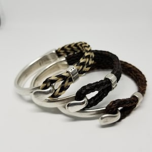 Horse Hair cuff bracelet