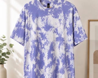 Tie Dye Tee Shirt Top - bleached Unisex XL extra large