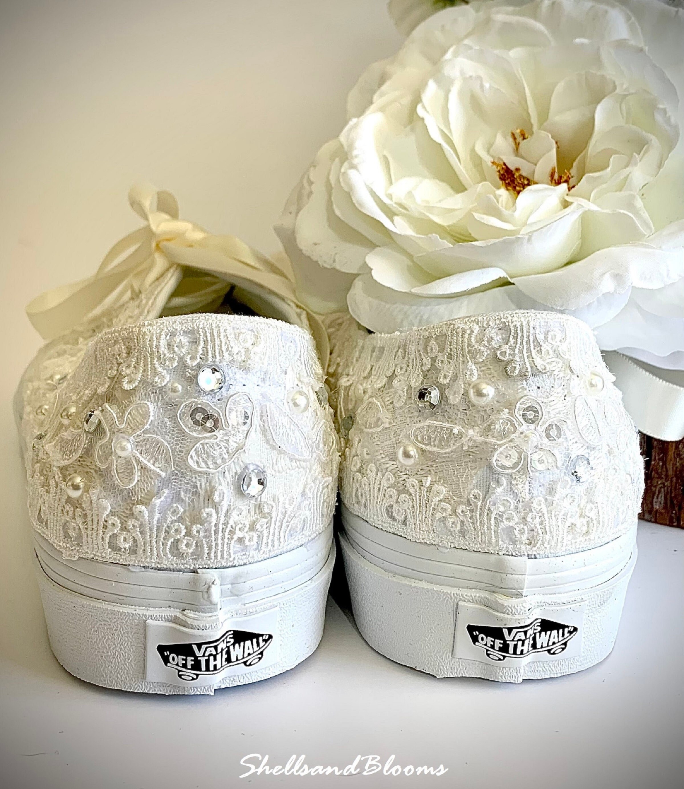 Vans off the Wall Wedding Sneakers 