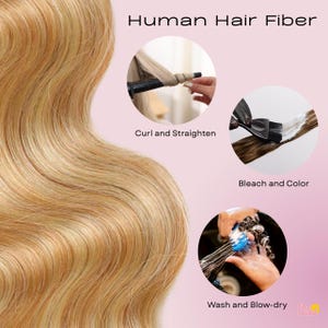 LilyLocks - Cola de caballo de cabello humano con rebote extra de 45 cm, para competición, para animadoras, volumen medio-alto, cabello de alto rendimiento - Puntas rizadas imagen 6