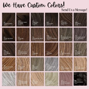 LilyLocks - Cola de caballo de cabello humano con rebote extra de 45 cm, para competición, para animadoras, volumen medio-alto, cabello de alto rendimiento - Puntas rizadas Custom Color