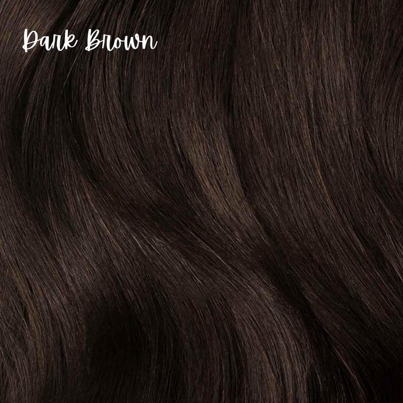 LilyLocks - Cola de caballo de cabello humano con rebote extra de 45 cm, para competición, para animadoras, volumen medio-alto, cabello de alto rendimiento - Puntas rizadas Dark Brown