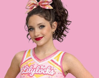 Cola de caballo de animadora de cabello humano de 25 cm / Ligera, lista para practicar