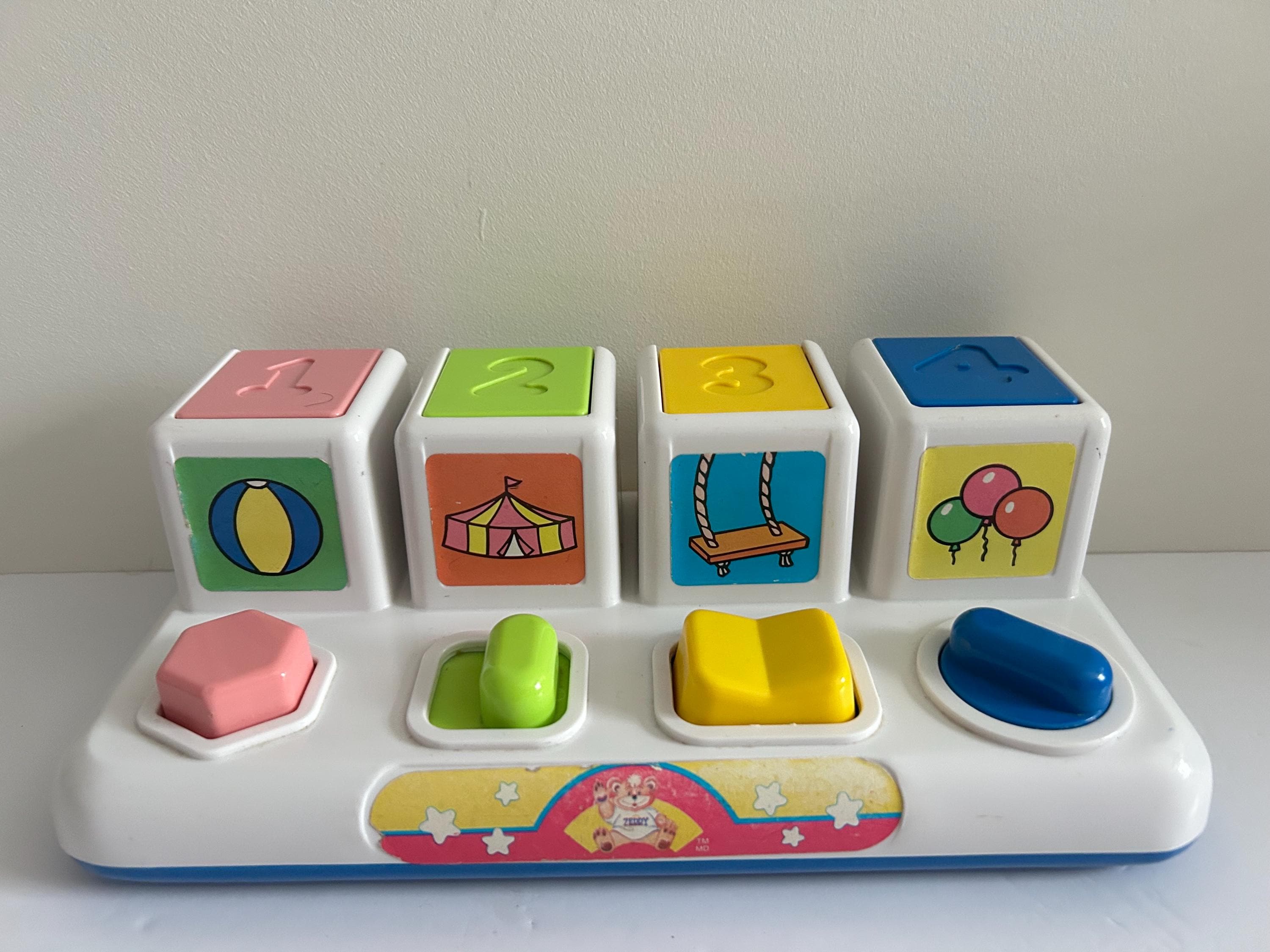 Fisher-price Zeddy 1984 – Vintage Baby Toy – 1980s Educational Pop