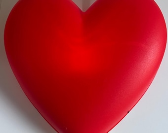 Vintage IKEA red heart wall lamp – retro wall sconce from the 90s/2000s