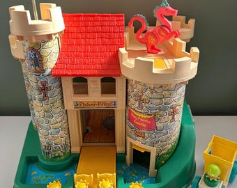 Rare !! Castle Fisher-Price Play Family Vintage 1974 Made in USA | Vintage Fisher-Price Castle Playset #993