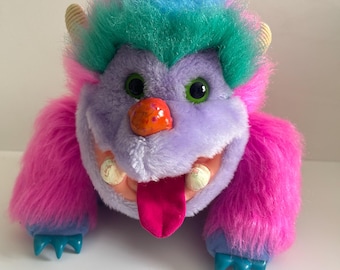 Vintage 1985 My Pet Monster Plush Amtoy 24in Big Original No Cuffs