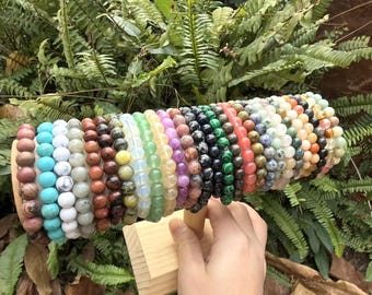 Handgefertigtes Kristallperlenarmband - Natürlicher Edelsteinschmuck für Heilung, Frieden und positive Energie - Ideales Geschenk für Wellness und Spiritualität