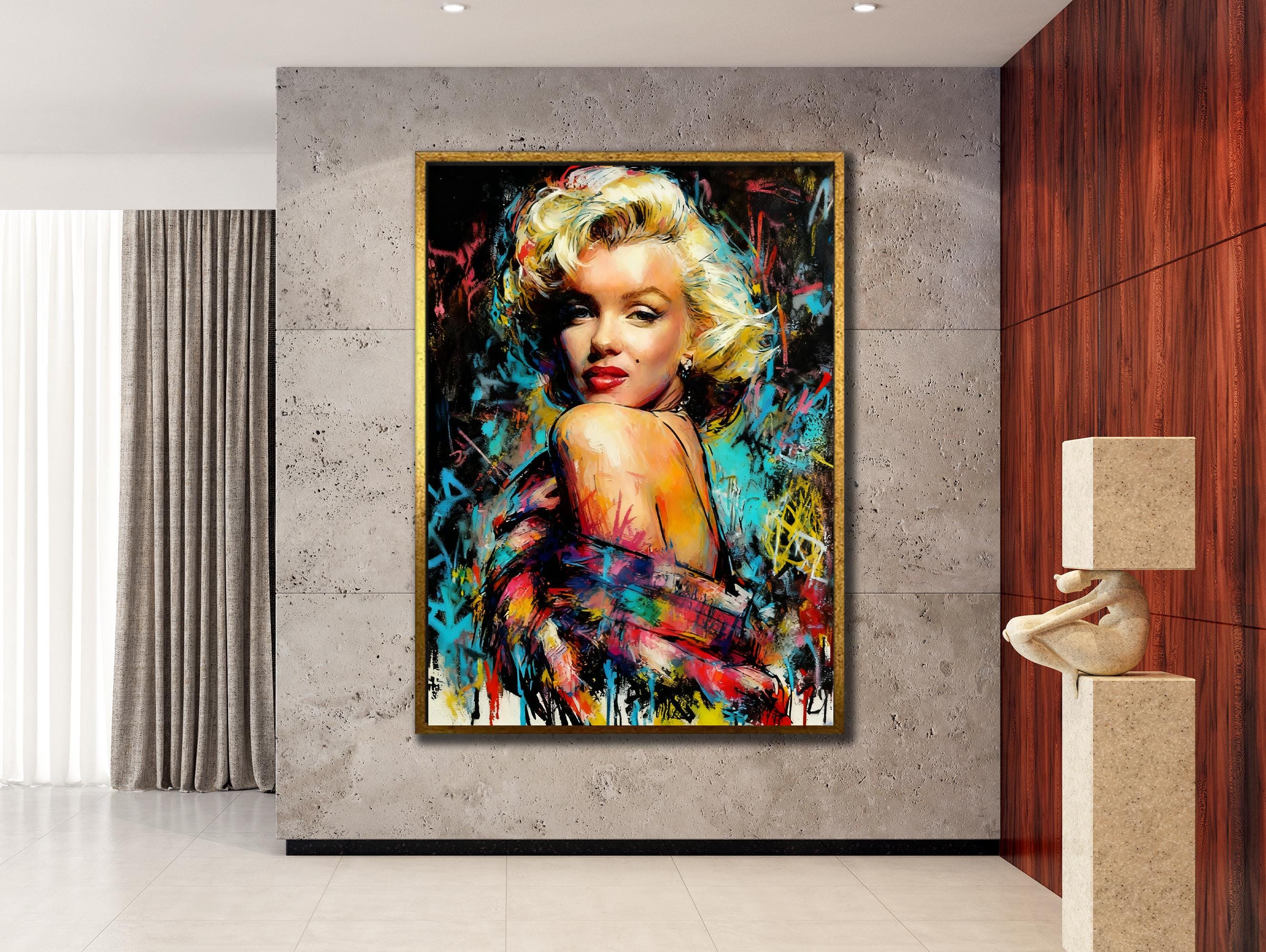 Marilyn Monroe Pop Art Canvas Print: Vibrant Wall Decor Ready to Hang ...
