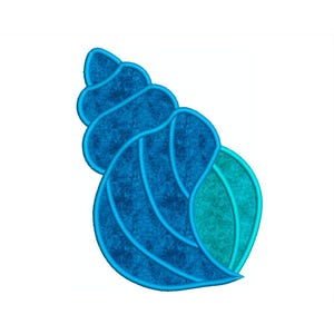 Machine Embroidery Applique Shell Ocean Beach 11