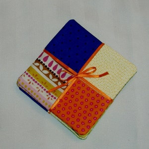 Bright and Bold Patchwork Coaster Set of 4 image 2