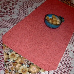 Table Runner Florals with coral image 5