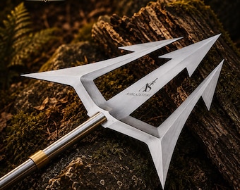 Handcrafted Aquaman's Trident | Metal Trident Spear | Cosplay Prop Replica.