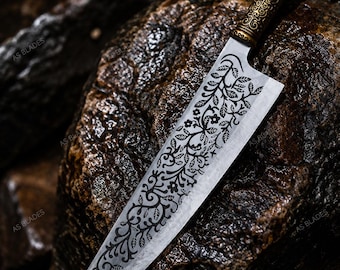 Handcrafted Vorpal Blade Replica – 17 Inch Engraved Fantasy Display Piece, Alice Inspired Décor
