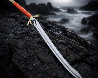 Handmade Crimson Guardian Replica Sword | collector display | cosplay props with Decorative Scabbard