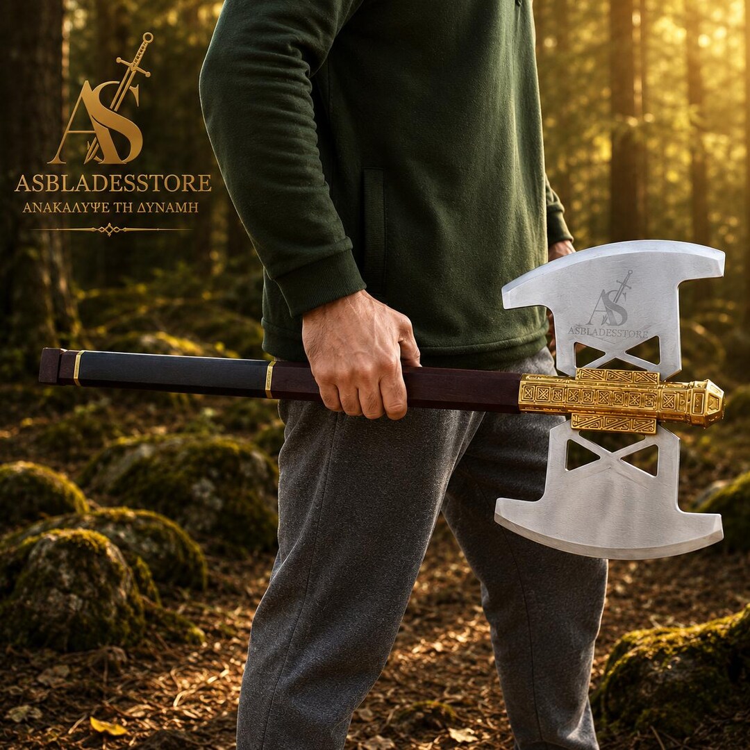 Handmade Gimli Inspired Fantasy Display Axe | Dwarven Style Collector ...