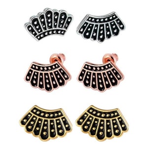 I Dissent Earrings Ruth Bader Ginsburg Dissent Collar Notorious RBG Disssent Earrings Dainty Valentines Day Holiday Jewelry