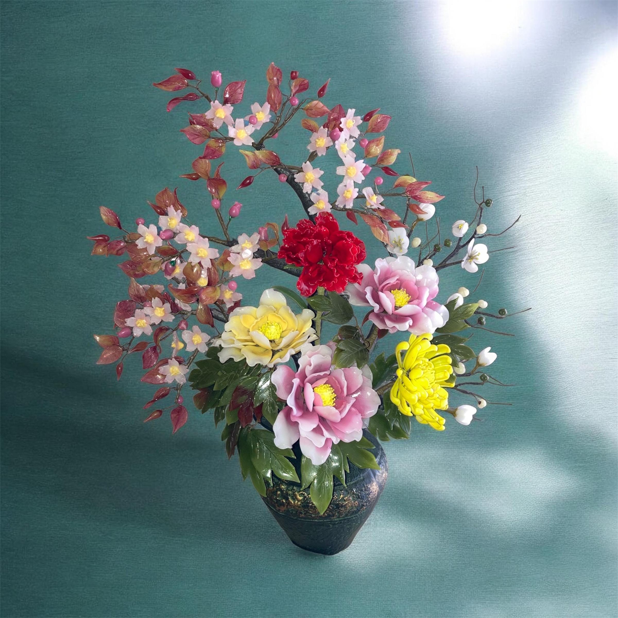 Japanese Glass Flowers - Etsy