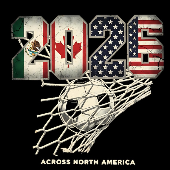 2026 Soccer North America PNG | USA Mexico Football Design (Digital Download)