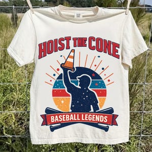 Funny Baseball Meme PNG, Hoist The Cone Game Day Humor (Digital Download) image 1