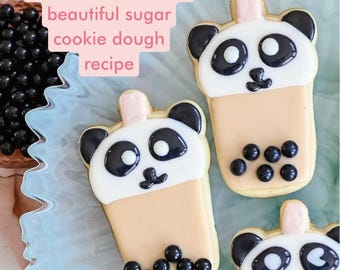 REALLY CUTE Roll out best sugar cookie luxury bakery recipe slight spread