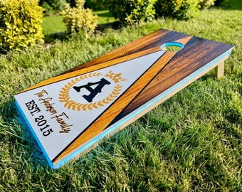 Anpassade LED Cornhole-brädor – Personligt utomhusspelset, kvällslek för hela familjen