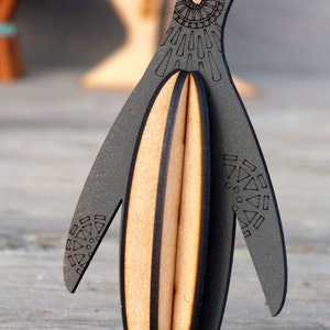 Penguin, flatpack, laser cut from MDF image 3