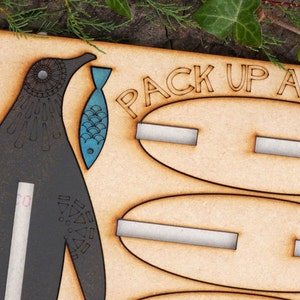 Penguin, flatpack, laser cut from MDF image 5