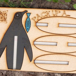 Penguin, flatpack, laser cut from MDF image 2