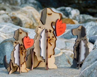 Hound of Love dog valentine decoration laser cut / lasercut mdf