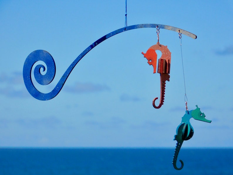 hanging seahorse decoration. laser cut / lasercut mdf image 6