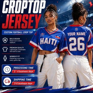 Croatia Soccer Crop Top Jersey Custom Name Number Football Shirt Croat Pride Game Day Outfit Women Festival Clothing Blokette Aesthetic image 6