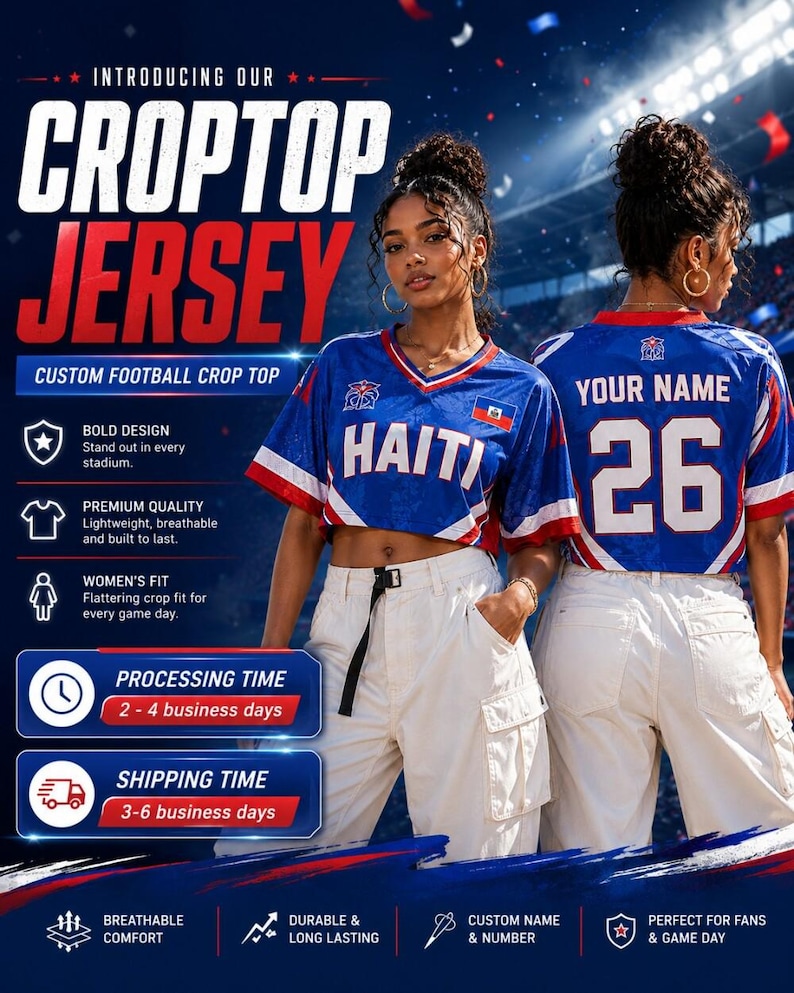 Croatia Soccer Crop Top Jersey Custom Name Number Football Shirt Croat Pride Game Day Outfit Women Festival Clothing Blokette Aesthetic image 6