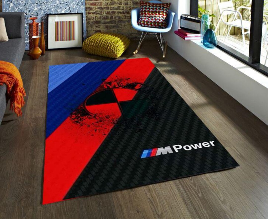 BMW M Power Rug, Motorsport Carbon Fiber Carpet, Performance Car Decor ...