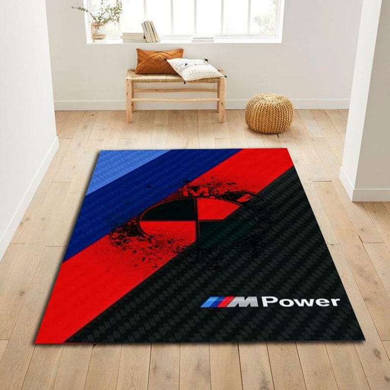 BMW M Power Rug, Motorsport Carbon Fiber Carpet, Performance Car Decor ...