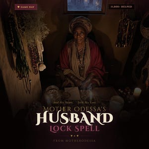 Husband Lock Spell, Seal His Loyalty & Devotion, Same Day Binding Love Ritual, Mother Odessa Reading Rootwork