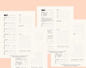 Weekly Workout Planner Printable PDF | Fitness Planner for Moms | Gym Workout Schedule + Water Tracker