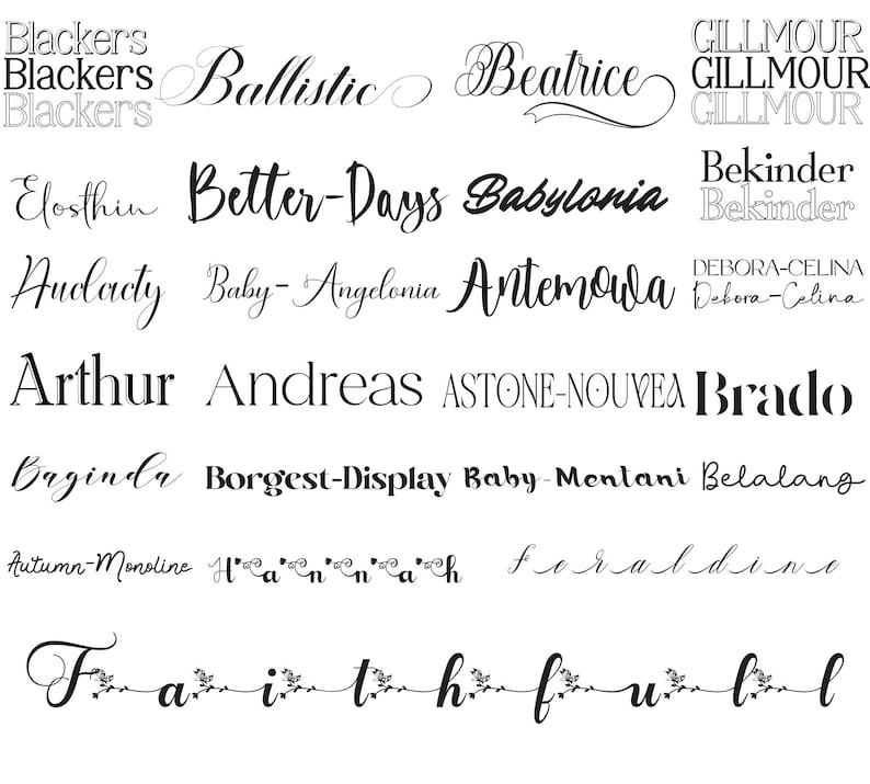 Ultimate Fonts Bundle: 180 Display, Cursive, Script, Calligraphy ...