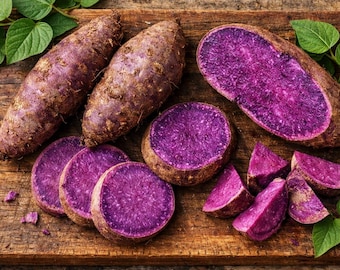 100 Samen Lila Süßkartoffel Samen Lila Süßkartoffel Ernährung Grün Gemüse