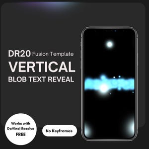 Modèle de titre DaVinci Resolve 20 Fusion - Révélation du texte vertical